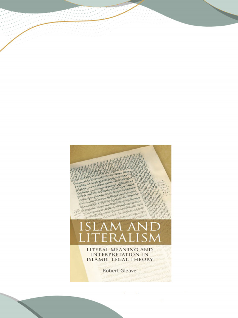  ebook islam and literalism literal meaning and interpretation in