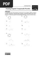 Organic Nomenclature Practice Question Bank | PDF