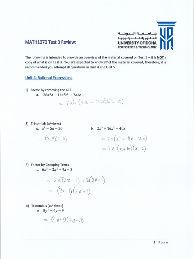 Algebraic Expressions Guide | PDF