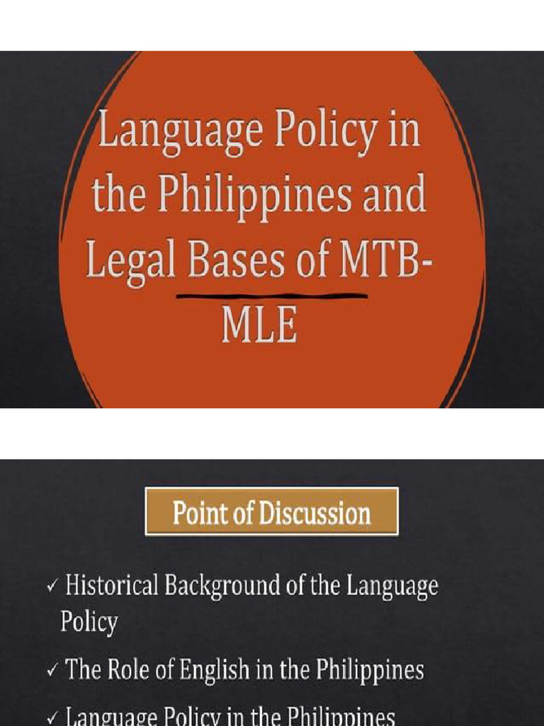 Language Policy in The Philippines and Legal Bases | PDF
