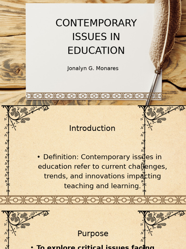 Beige and Black Vintage Floral Border Project Presentation | PDF ...