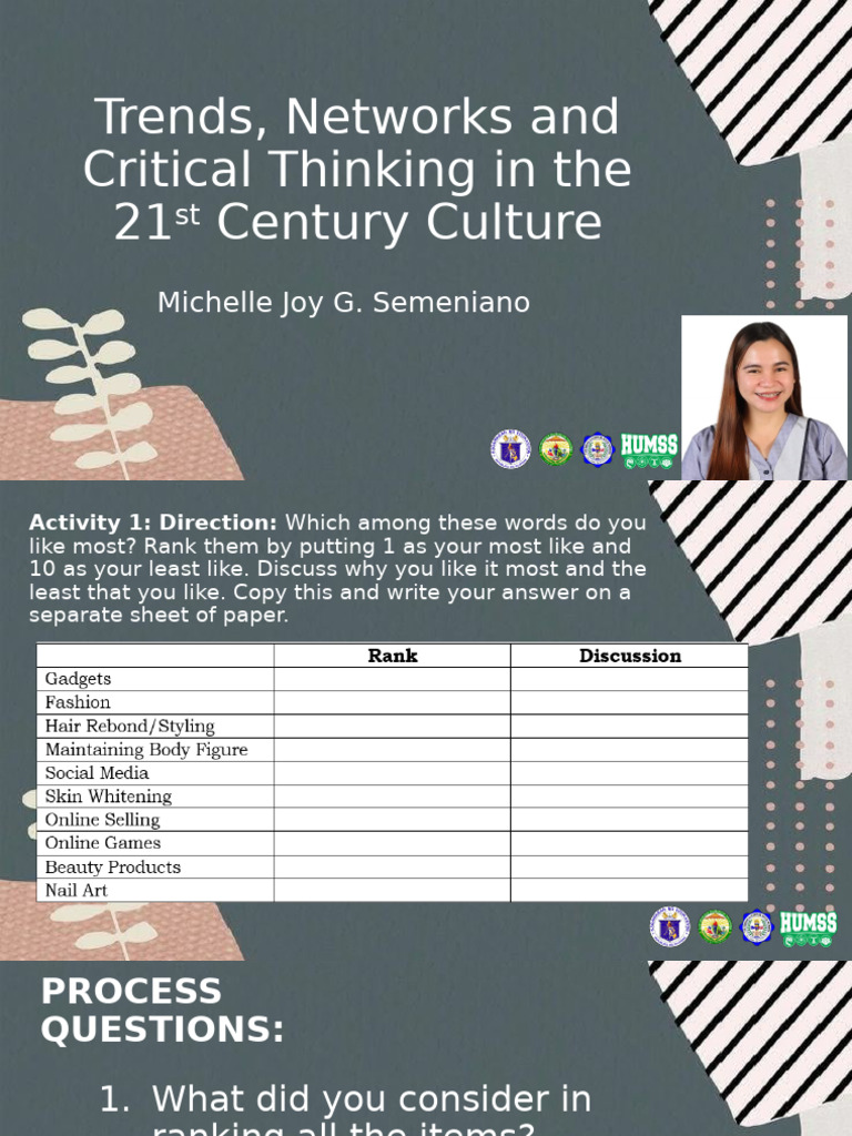 Trendspotting and Critical Thinking Guide | PDF