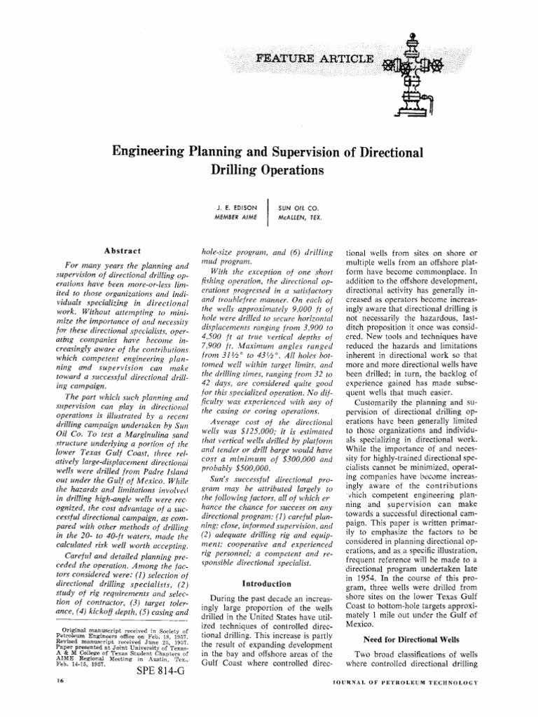 Directional Drilling Insights | PDF | Casing (Borehole) | Drilling