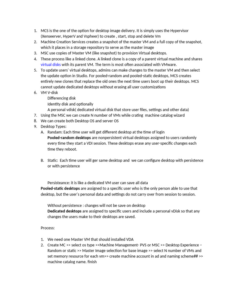 Understanding Machine Creation Services (MCS) | PDF | Virtual Machine ...