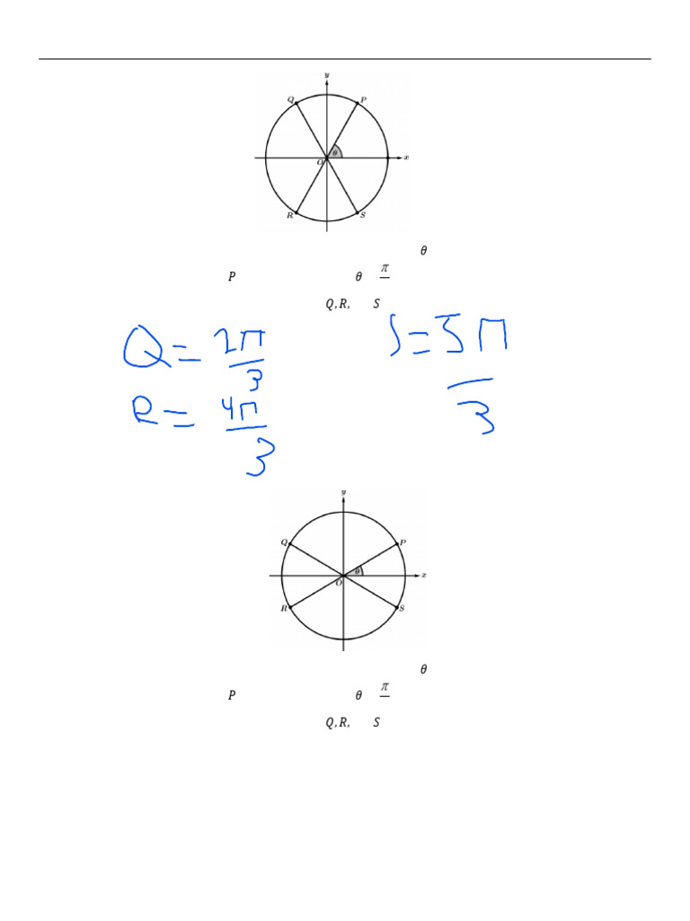 3.2 Part II Radian Measures Assignment | PDF | Angle | Circle