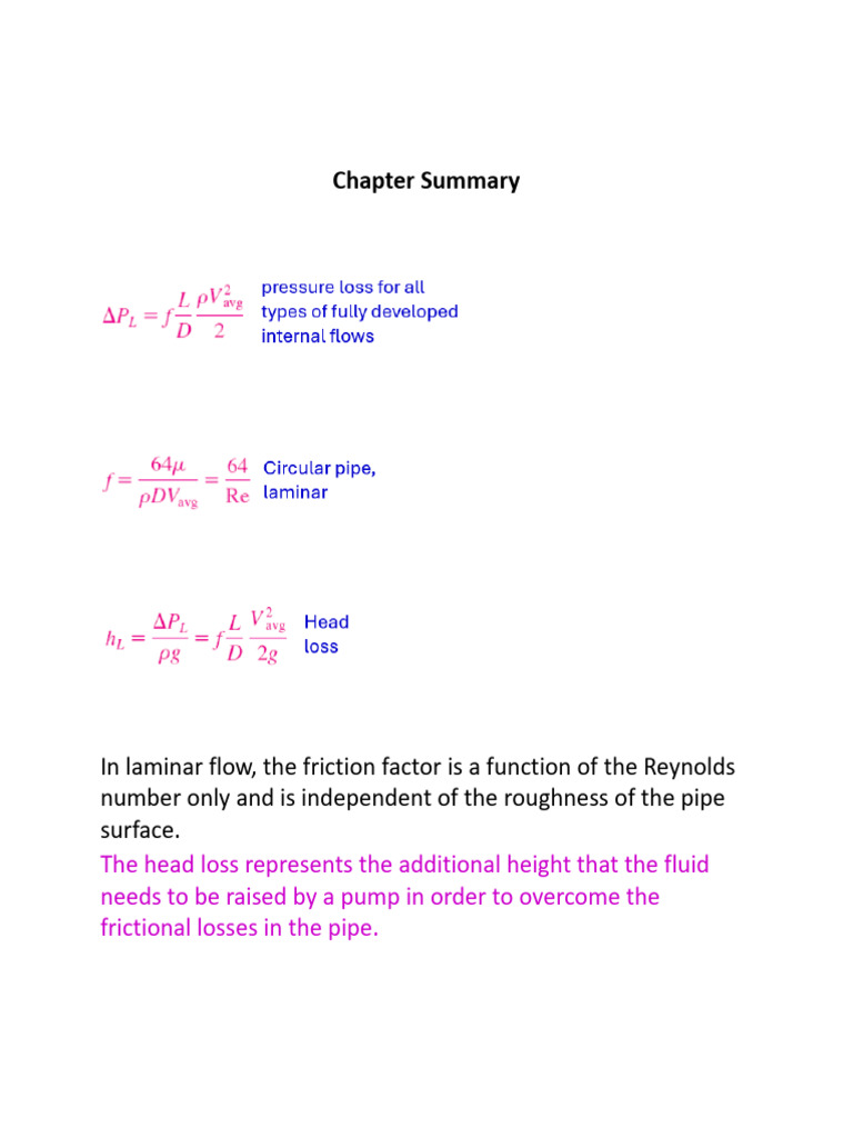 Laminar Flow and Friction Factors Explained | PDF