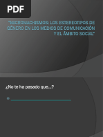 Conceptos Generales. Estereotipos y Micromachismos.