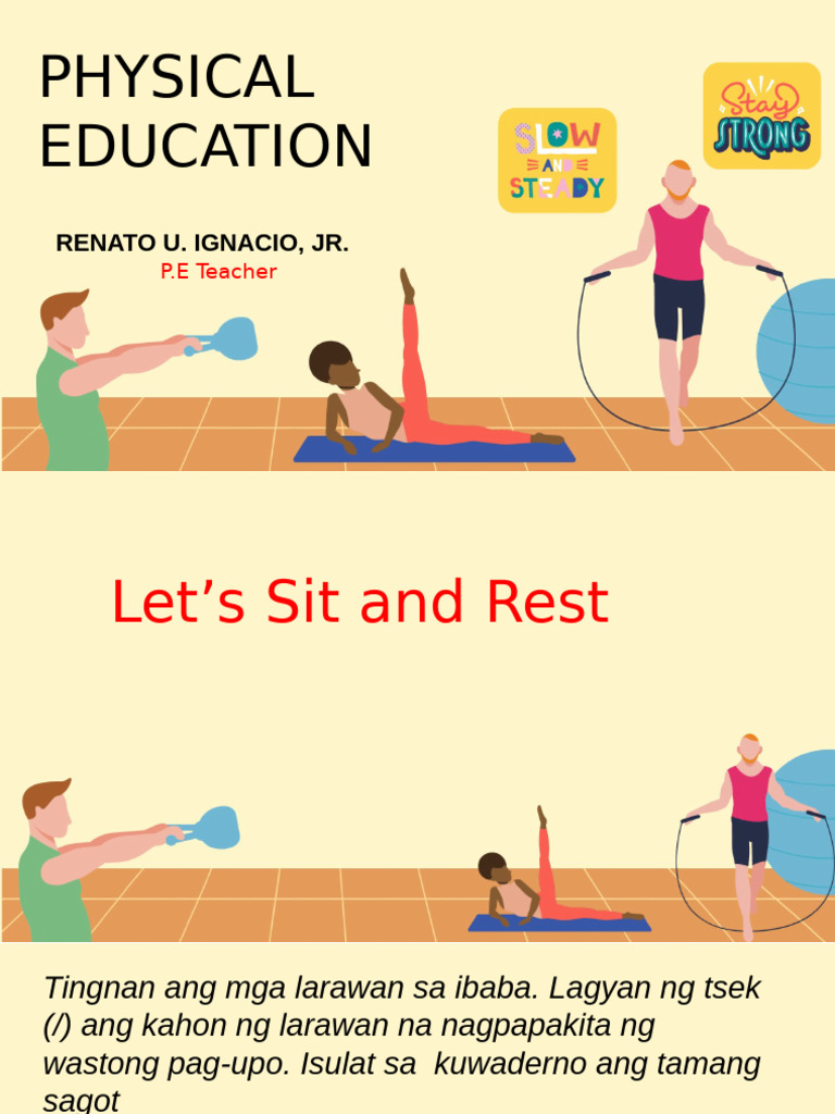 Physical Education: Renato U. Ignacio, JR | PDF