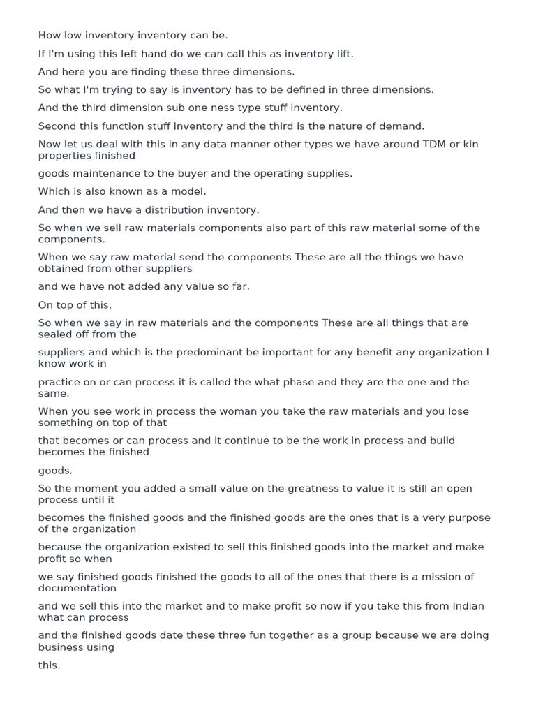 Summary of The Course Inventory | PDF | Inventory | Demand
