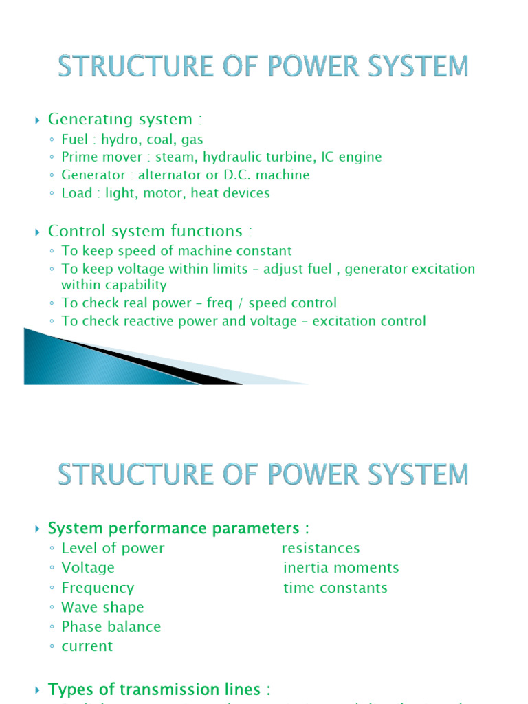 Power Generation and Control Systems Overview | PDF | Electric Power ...