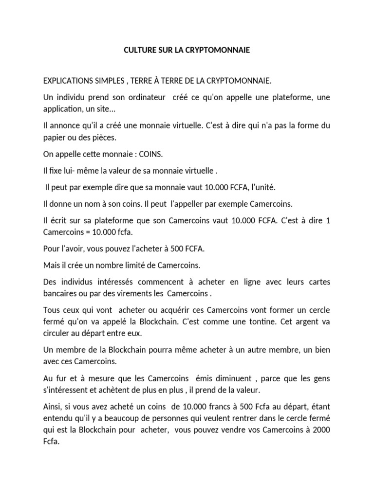 Comprendre la Cryptomonnaie et le Trading | PDF | Banques | Crytomonnaies