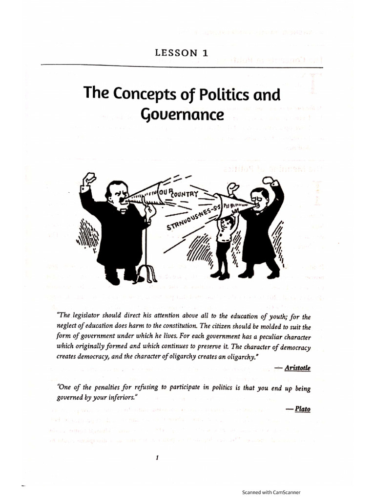 The Concept of Politics and Governance | PDF