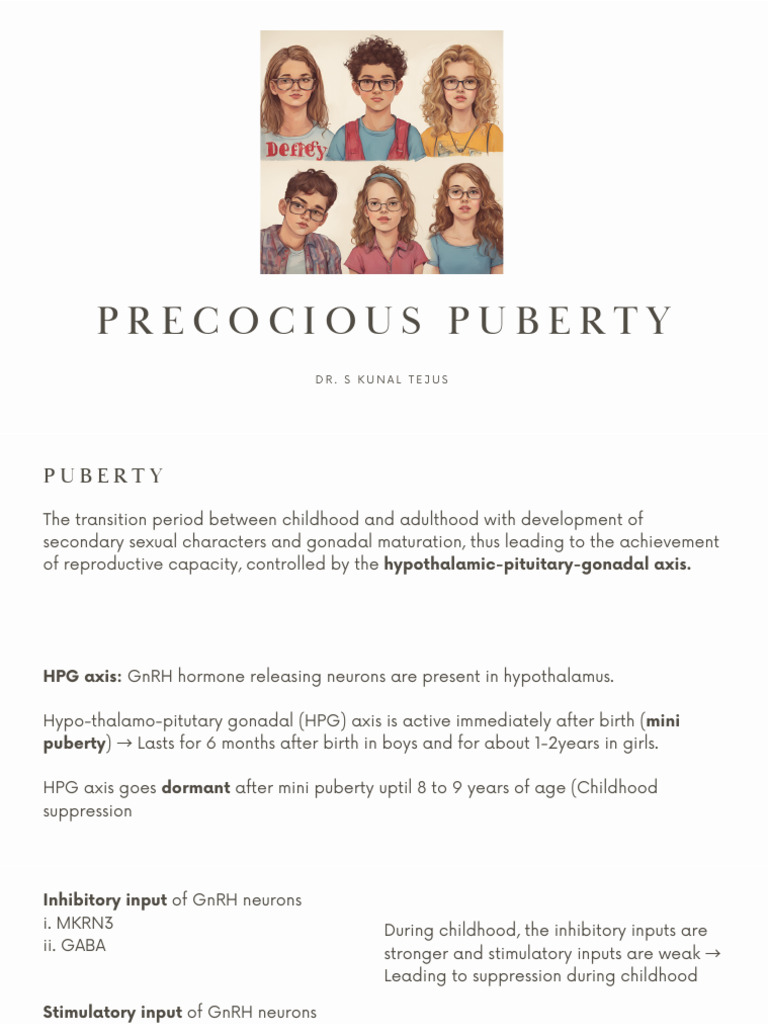 Understanding Precocious Puberty | PDF | Puberty | Luteinizing Hormone