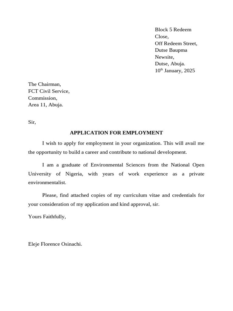 Civil Service Employment Applications | PDF