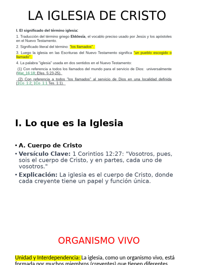 La Iglesia de Cristo | PDF | Iglesia cristiana | Cristo (título)