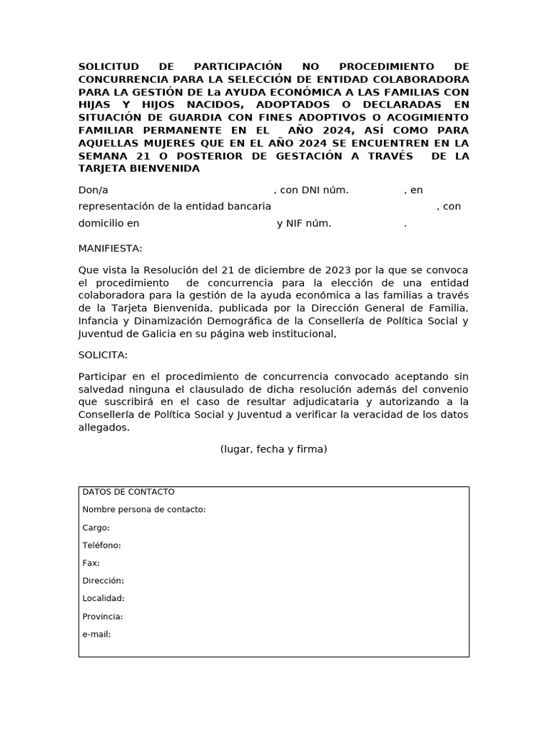 Solicitude Entidade TB 2024 Cas | PDF