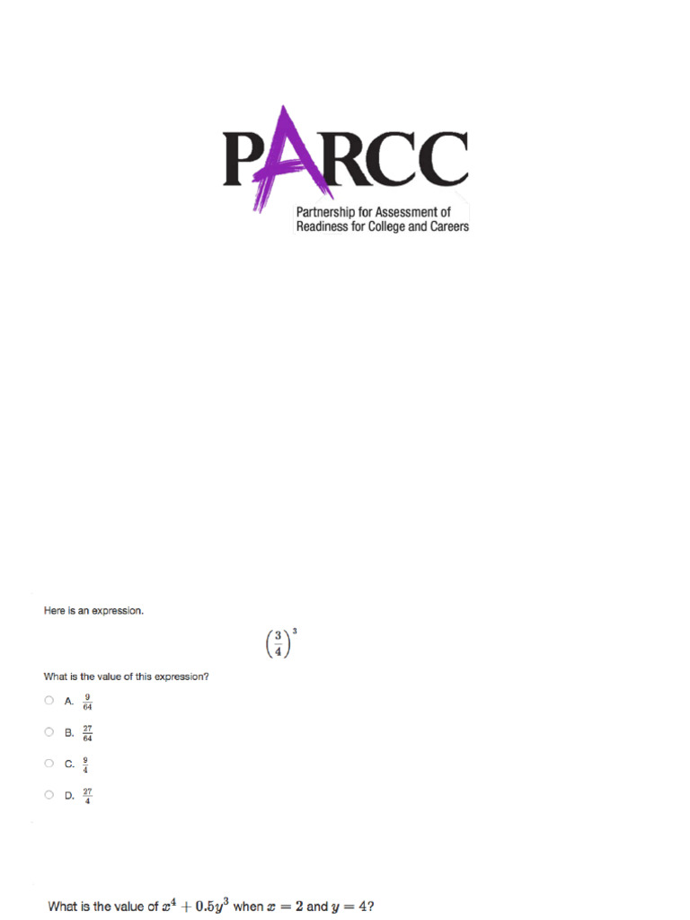 6th Grade PARCC 2016 | PDF
