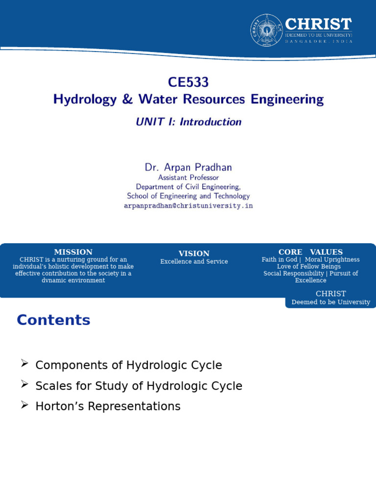 Understanding the Hydrologic Cycle | PDF | Drainage Basin | Discharge ...