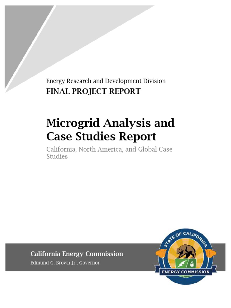 Microgrid Case Studies and Analysis Report | PDF | Distributed ...