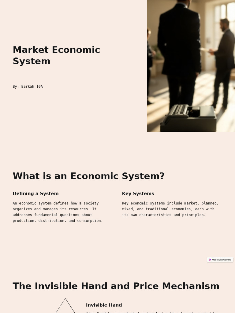 Understanding Market Economic Systems | PDF | Market (Economics ...