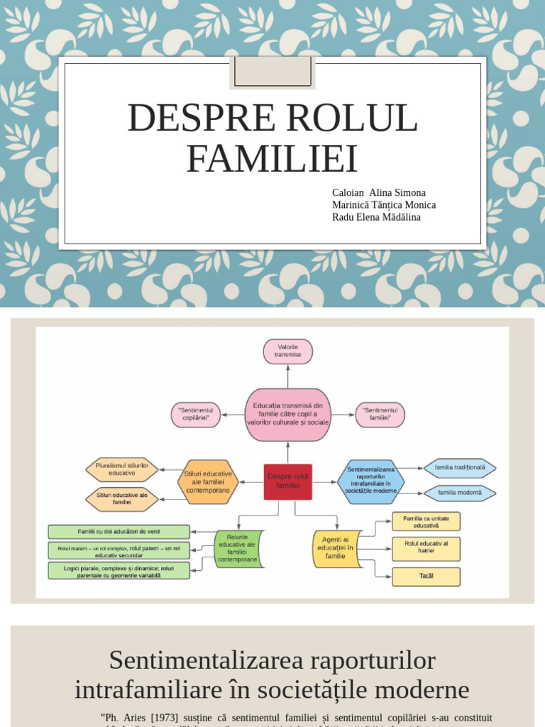 Despre Rolul Familiei | PDF