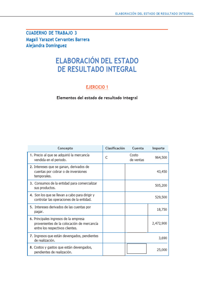 Estado de Resultado Integral: Guía Práctica | PDF | Estado de ...