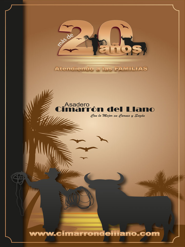 Menú Asadero Cimarrón | PDF