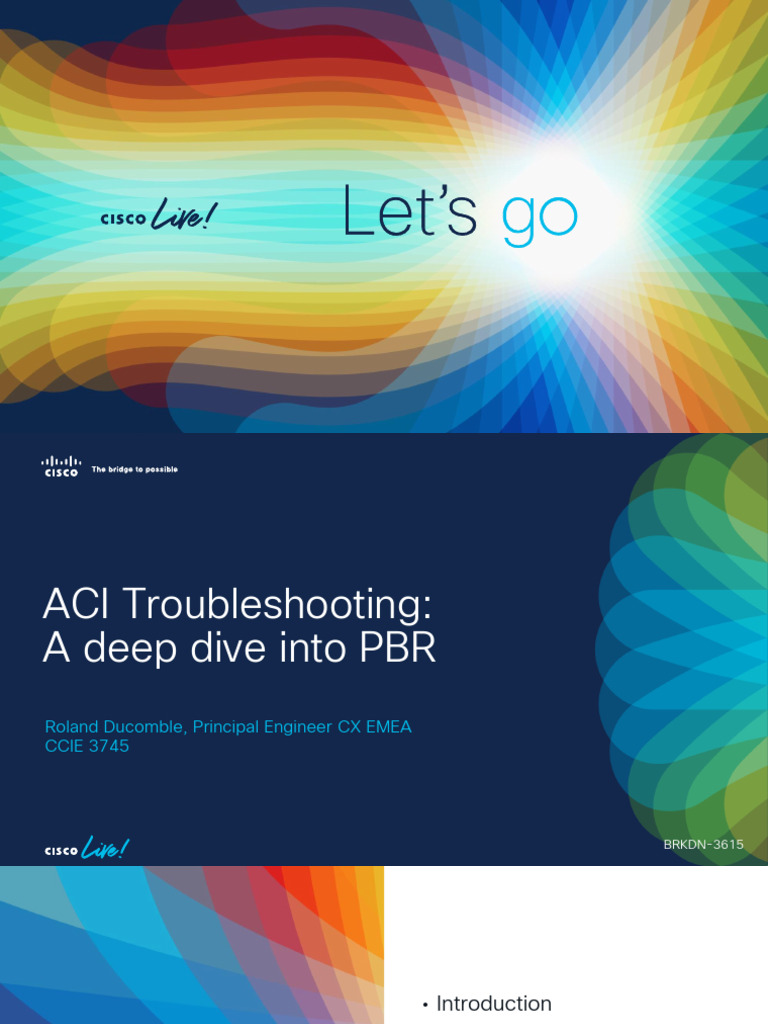PBR Troubleshooting in ACI Networks | PDF | Internet Protocols ...