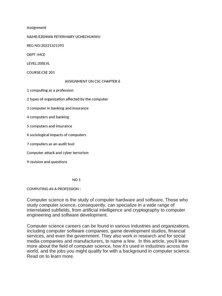 Cyber Attacks and Computer Impact Analysis | PDF | Computer Security ...