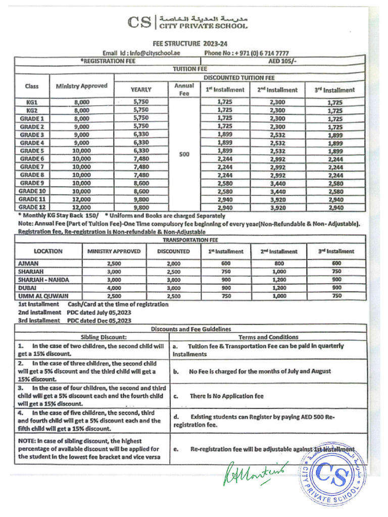 Fee Structure | PDF