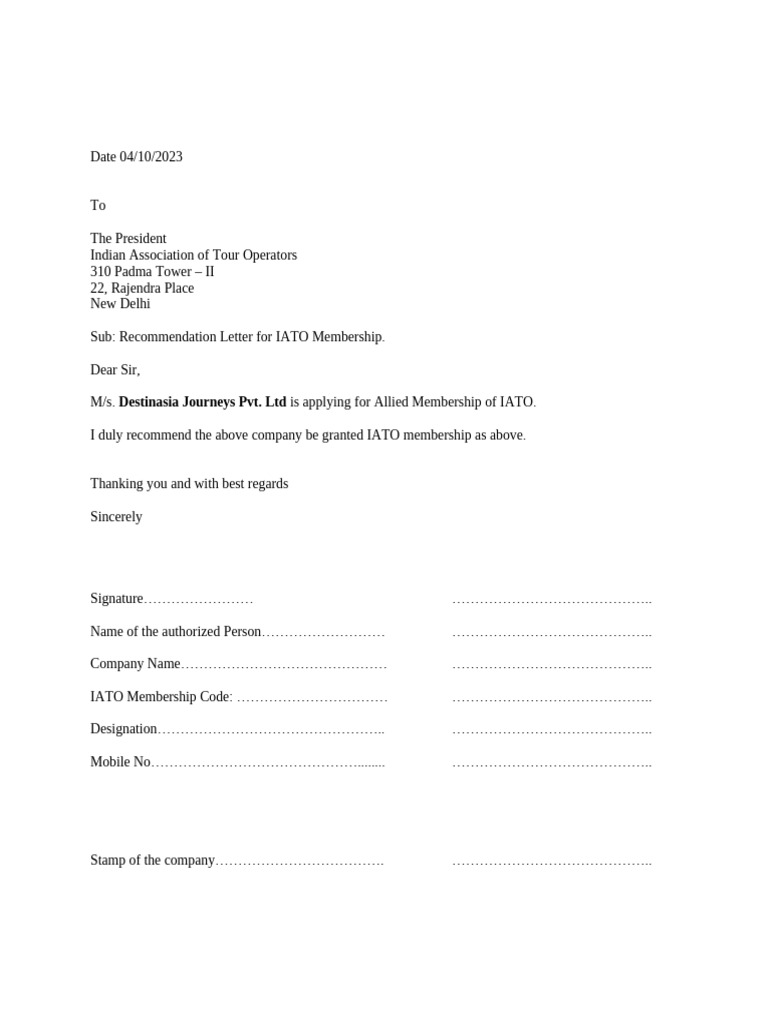 Iato Letter (4) | PDF