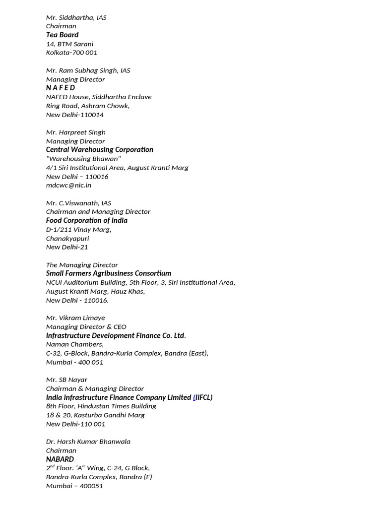 Agri Institutions-2015 | PDF | Economy Of India