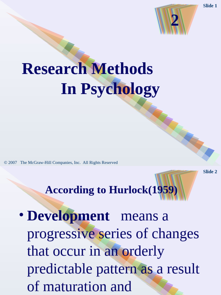 Research Methods in Psychology Lec 1 | PDF | Experiment | Statistics