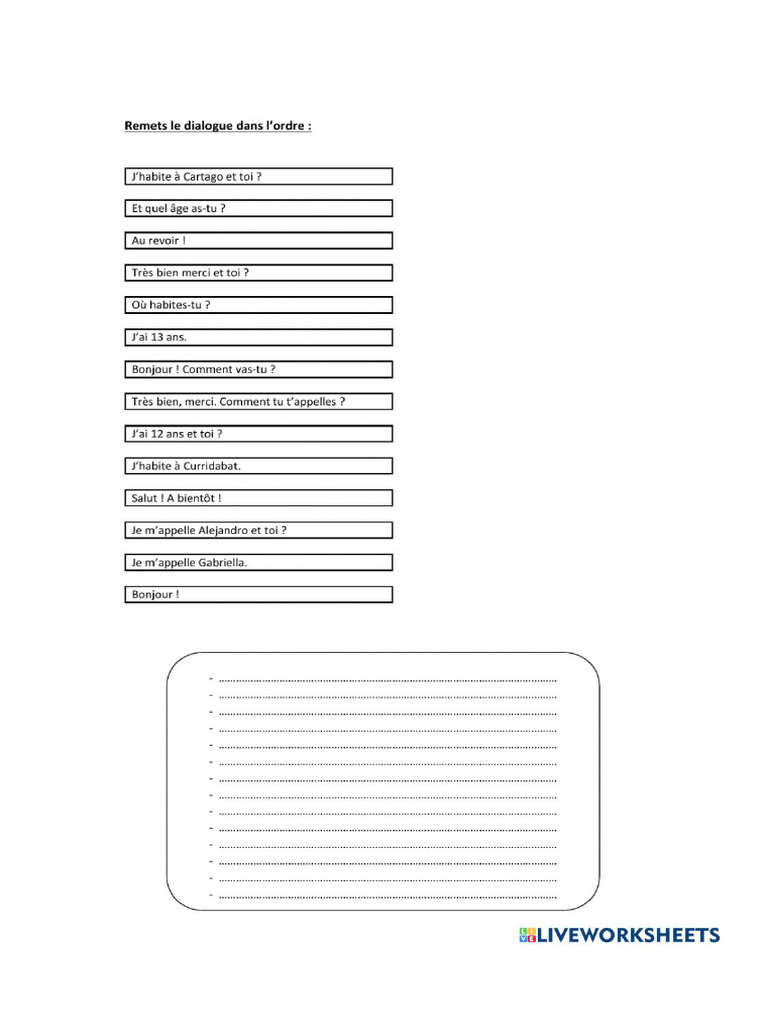 Worksheet 703364 | PDF