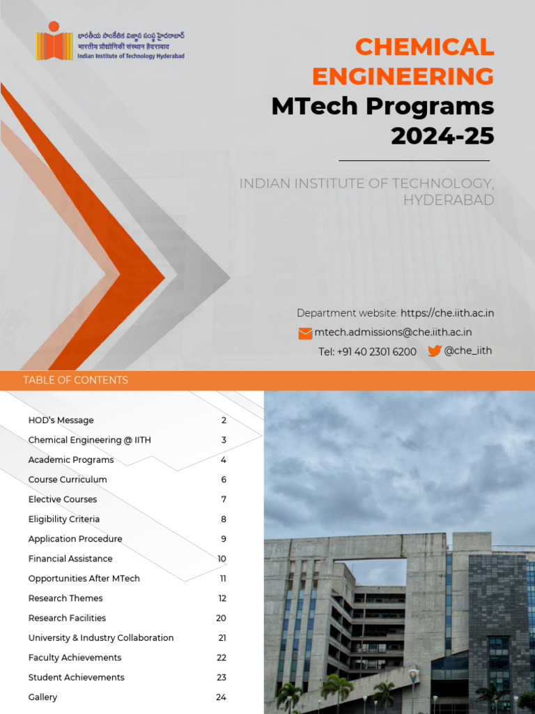 2024 ChE MTech Admissions Brochure | PDF | Computational Fluid Dynamics ...
