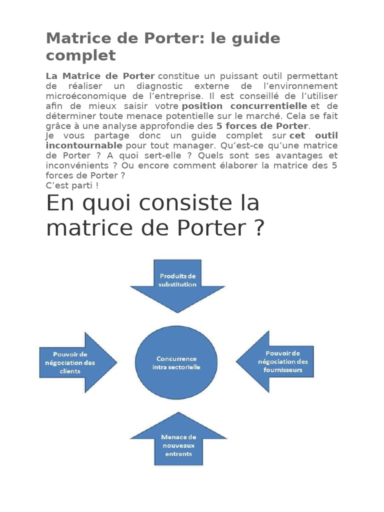 guide-complet-de-la-matrice-de-porter-pdf-conomie-business