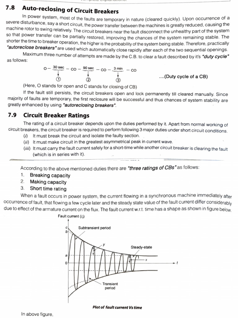Circuit Breaker Rating | PDF | Steady State | Alternating Current