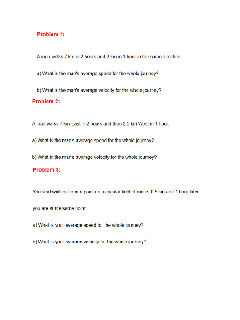 Car and Plane Acceleration Problems | PDF