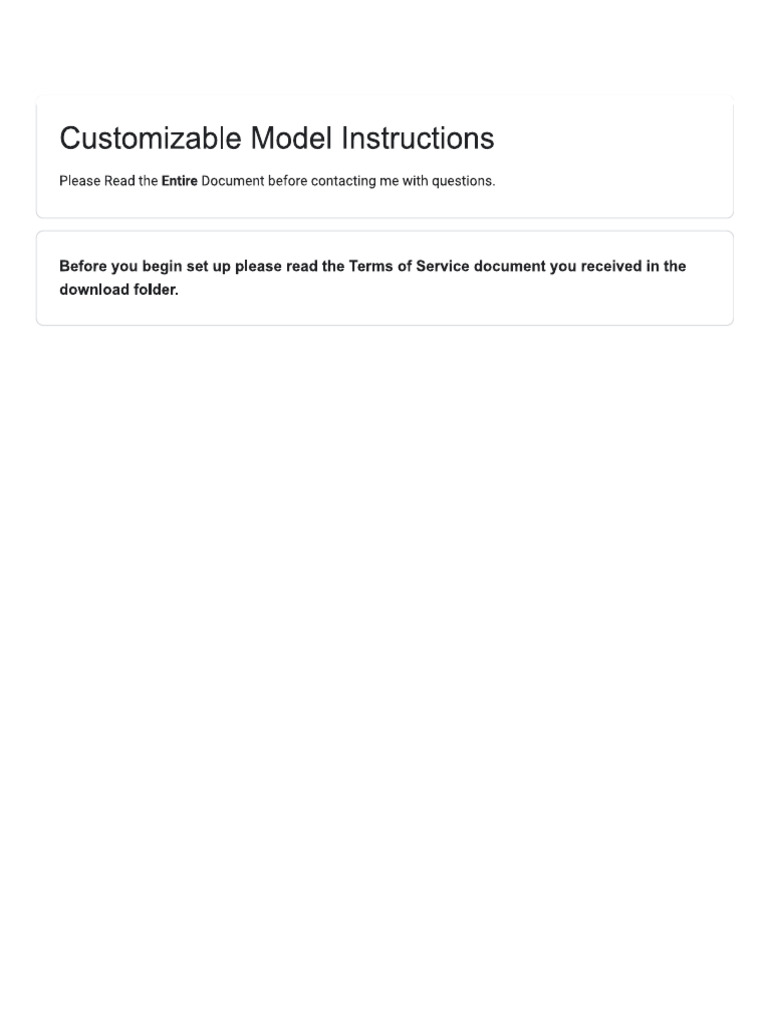 Set Up Instructions | PDF