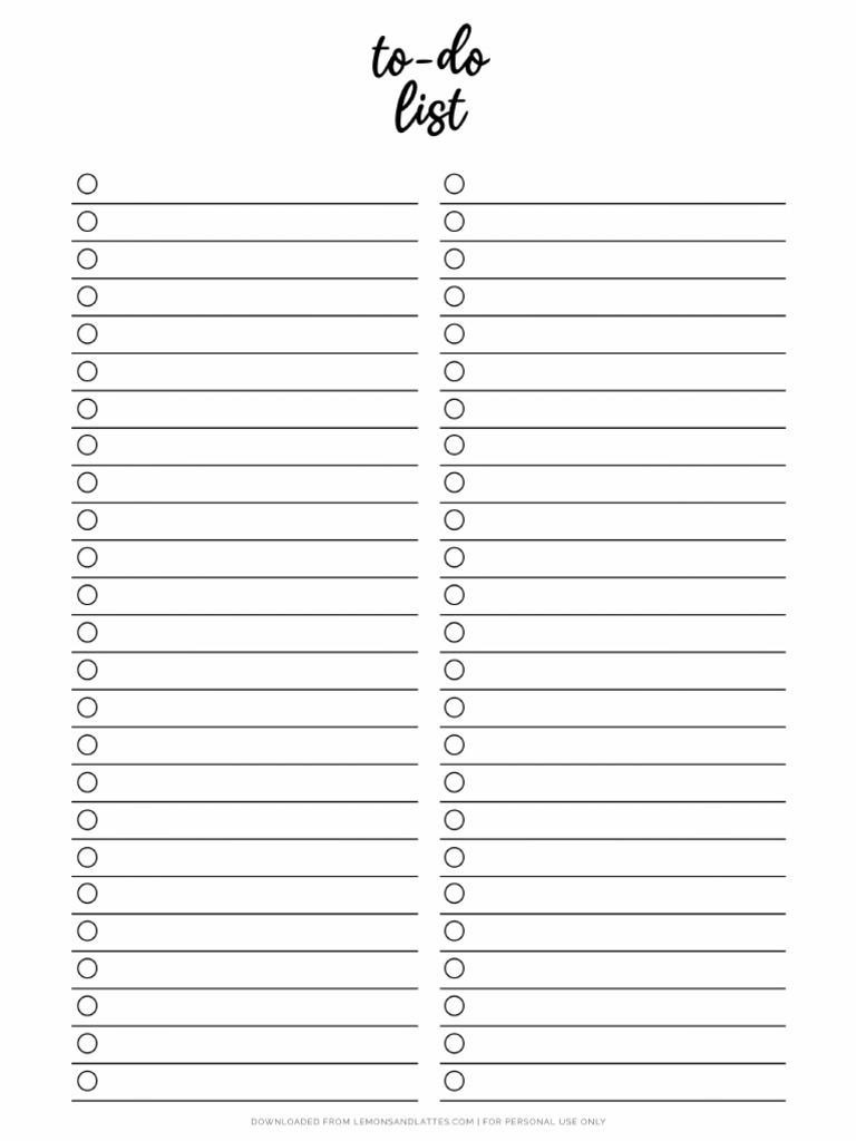 To Do List Printable11 | PDF