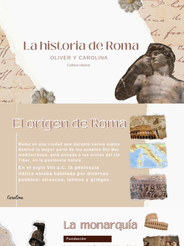 Historia de Roma: Fundación y Gobierno | PDF