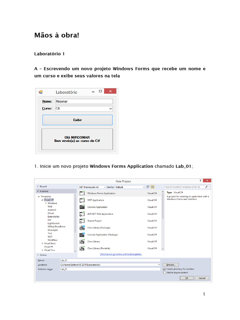 Criando Aplicativos Windows Forms Passo a Passo | PDF | Software de ...