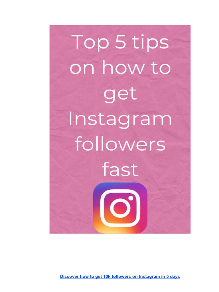 Fresh Look at Gain 10K Instagram Followers Fast
