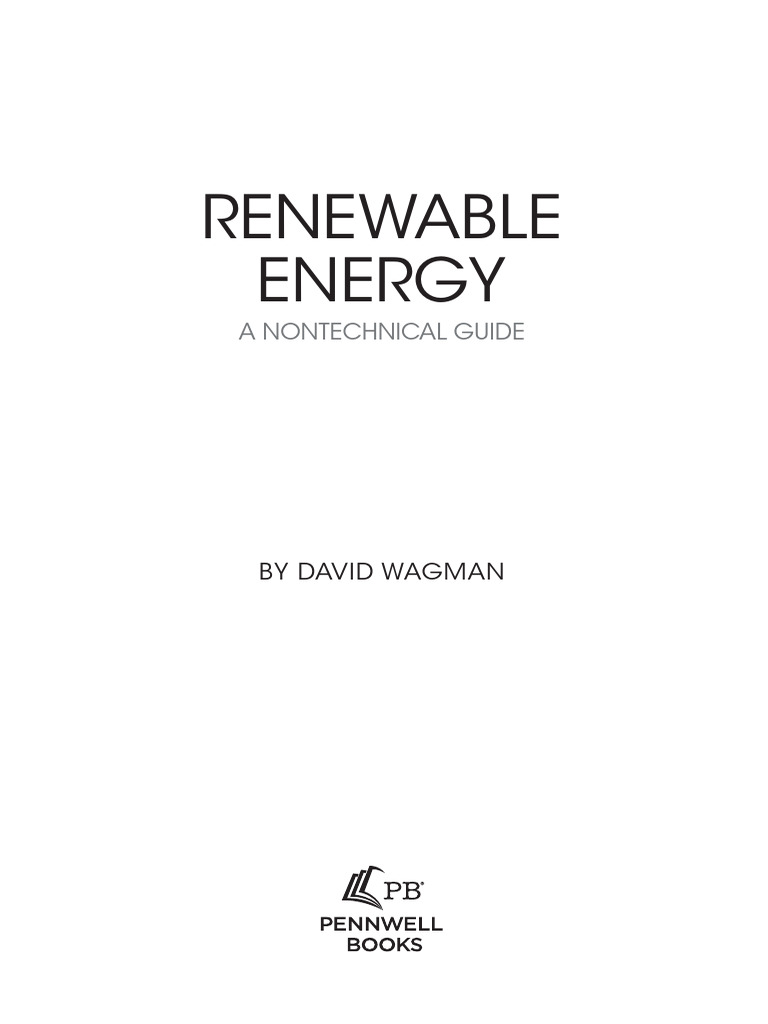 Renewable Energy - A Nontechnical Guide | PDF | Renewable Energy | Wind ...