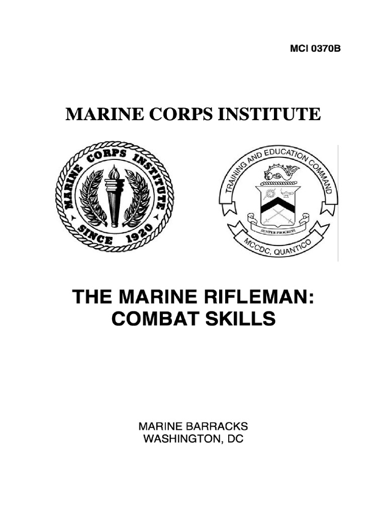 0370BCOV - PDF 19543870 The Marine Rifleman Combat Skills | PDF