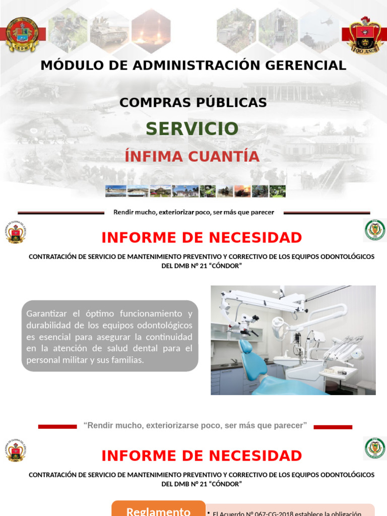 ÍNFIMA CUANTÍA SERVICIO Grupo 4 | PDF | Ingeniería mecánica