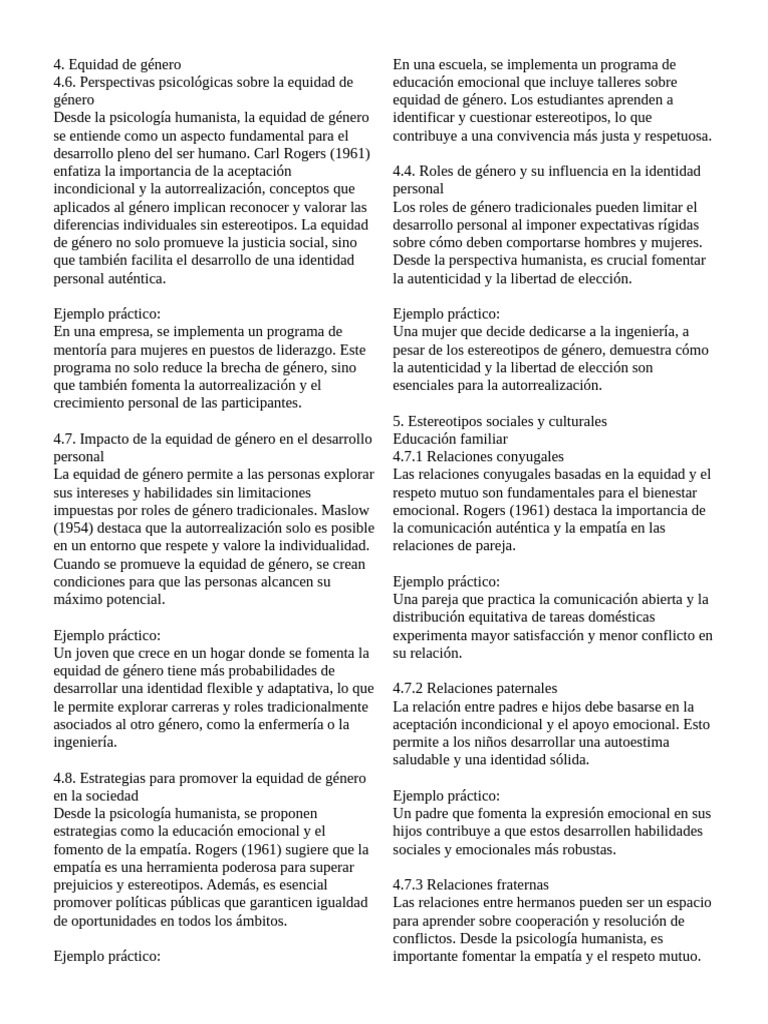 equidad de genero | PDF | Género | Estudios de género