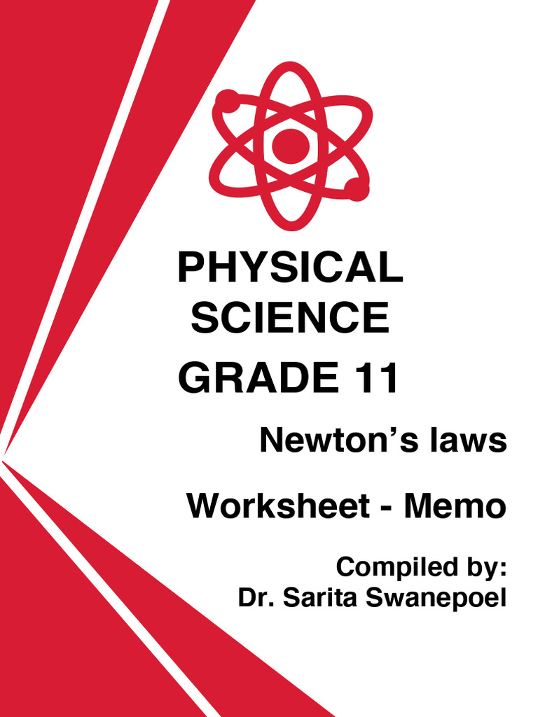 Physical Science Gr 11 Newtons Laws Worksheet Memo Pdf Mechanical