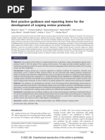 Updated Guidance for Scoping Reviews | PDF | Systematic Review ...
