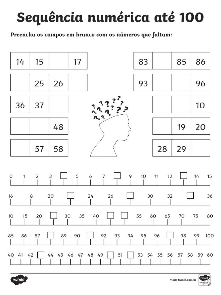 BR M 1645739340 Atividade de Sequencia Numerica Ate 100 - Ver - 1 | PDF